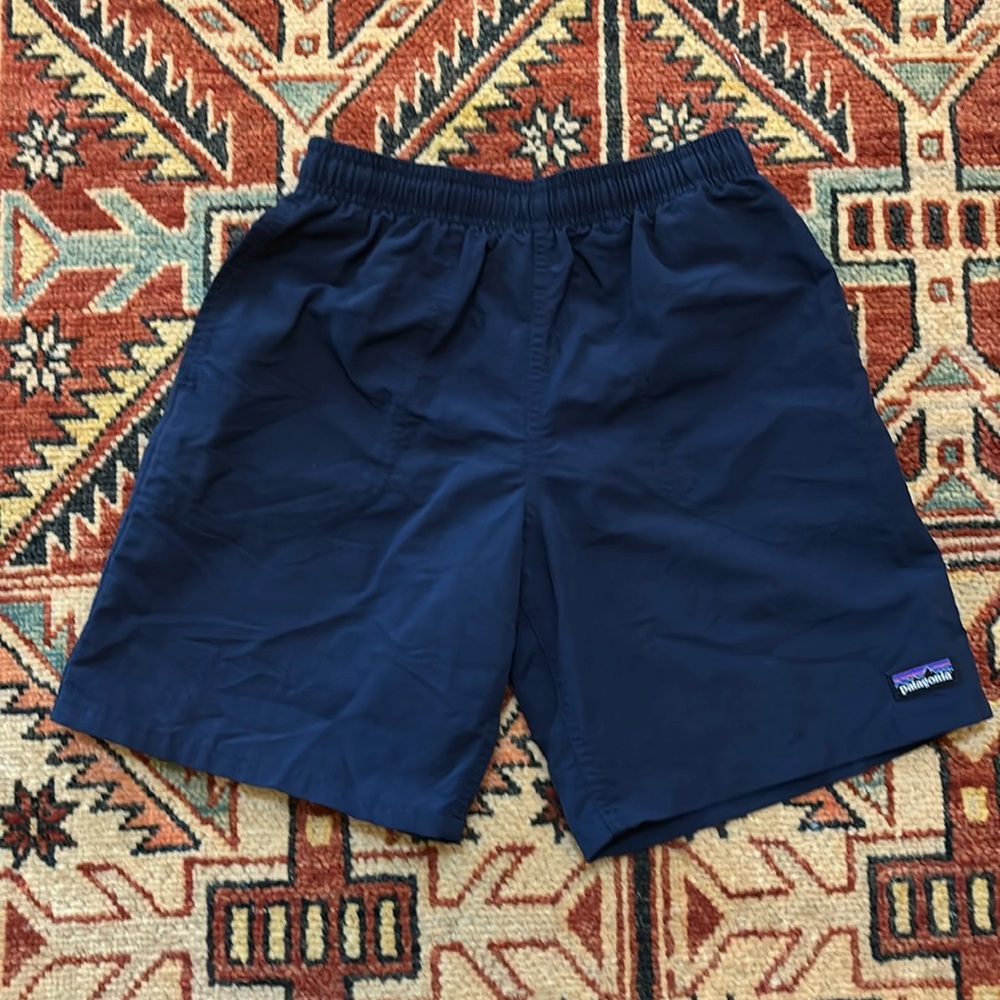 Patagonia Kids' Baggies™ Shorts 5" - Lined in Navy Size M